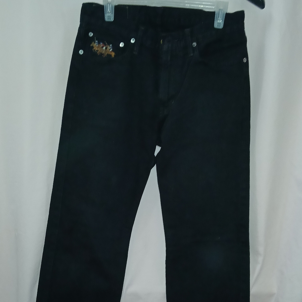 Polo by Ralph Lauren Men's Black Straight Jeans